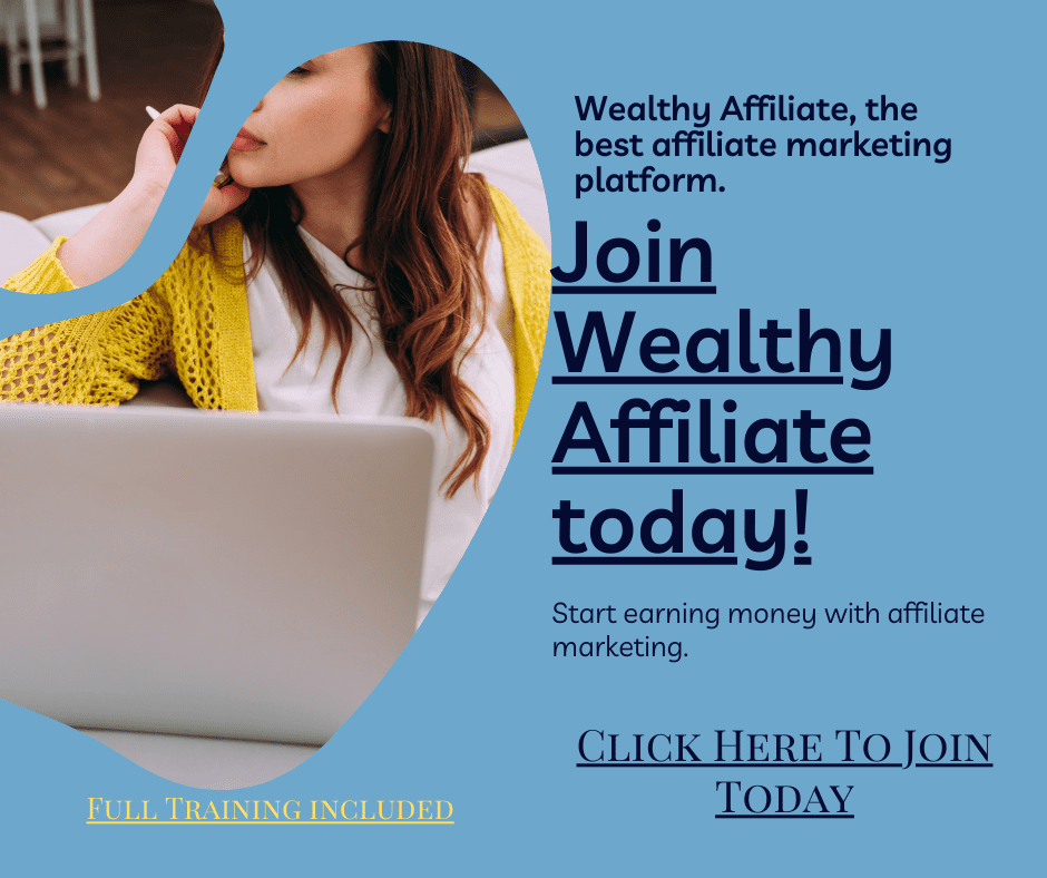 Join Wealthy Affiliate. The only online web site creation platform. 