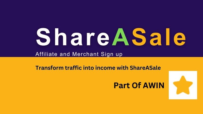 ShareASale featured image for promoting Affiliate and Merchant Sign up. 