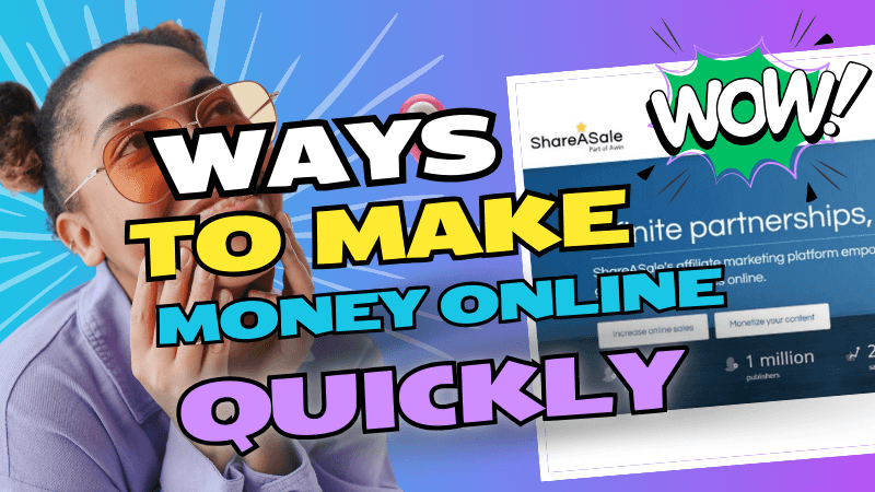 Ways to make money online by sharing affiliate links from ShareASale