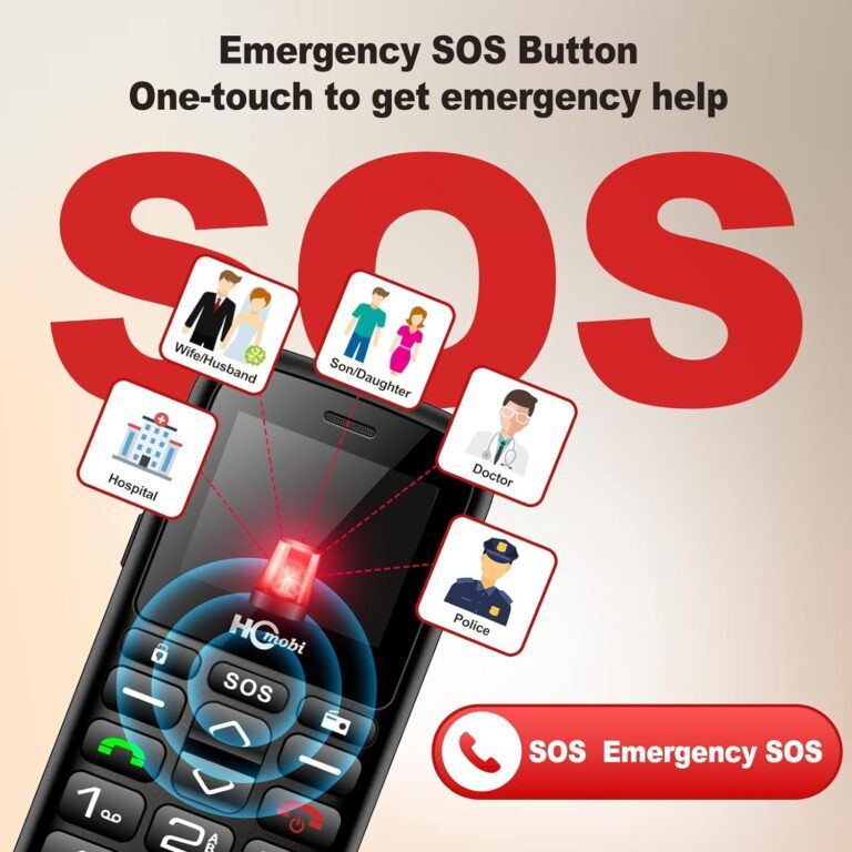 Emergency SOS portable landline phone With Big buttons