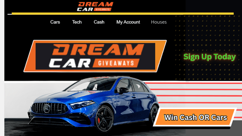 Dream Car GiveAways Widget banner for Homeofmillionaires.com