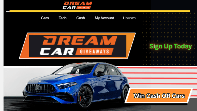 Dream Car Giveaway Main Logo Website Promotion